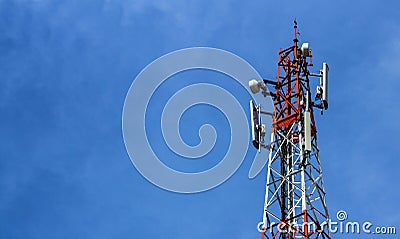 Broadcast tower Stock Photo