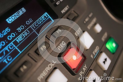 Broadcast video recorder Stock Photo