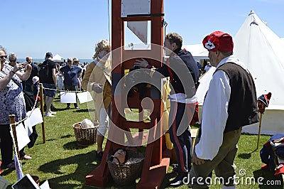 BROADSTAIRS, KENT/UK-JUNE 22 2019: Visitors enjoy the annual Dickens Festiva Editorial Stock Photo