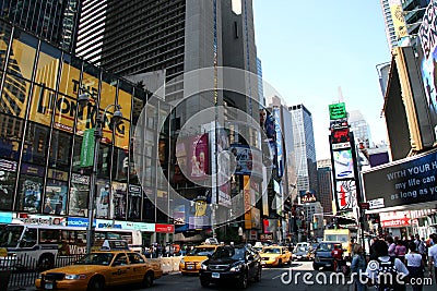 Broadway Avenue in New York City Editorial Stock Photo