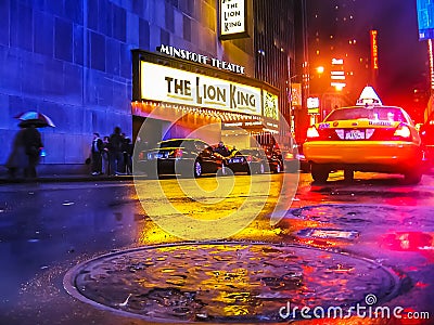 New York manhole Editorial Stock Photo
