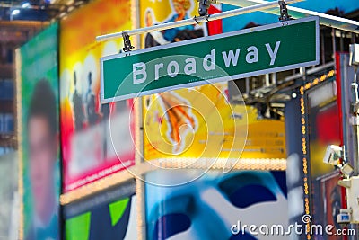 Broadway street sign Stock Photo