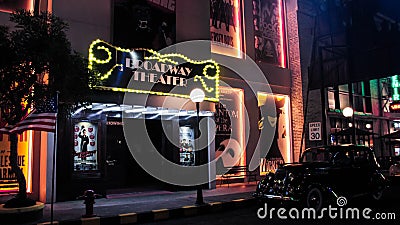 Broadway theater replica in angkut museum Editorial Stock Photo