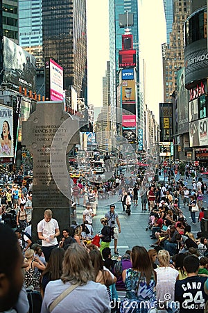 Broadway at Times Square New York USA Editorial Stock Photo