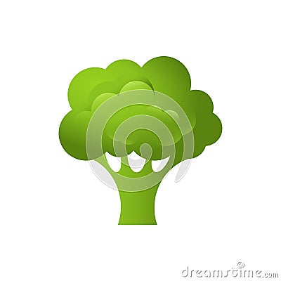 Broccoli flat vector Vector Illustration