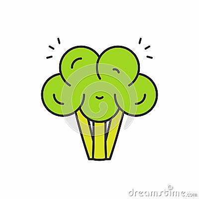 Broccoli icon Vector Illustration