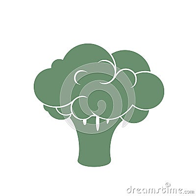 Broccoli icon vector Vector Illustration