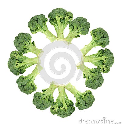 Broccoli Pieces Stock Photo