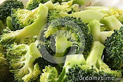 Broccoli pieces Stock Photo