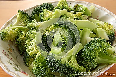 Broccoli pieces Stock Photo