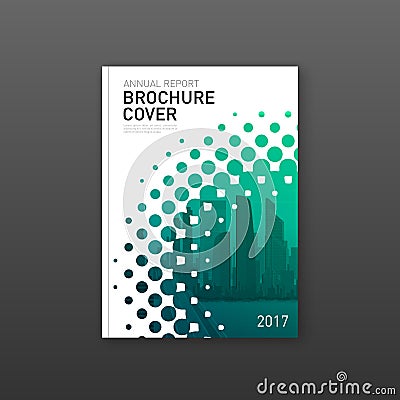 Brochure cover design template for construction Vector Illustration