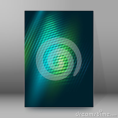 Brochure cover template vertical format glowing background20 Vector Illustration