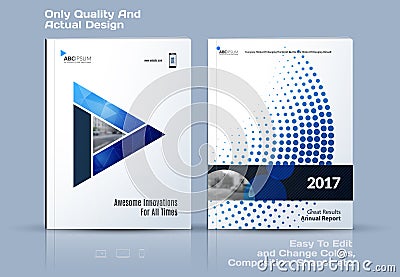 Brochure design, abstract annual report, business vector template. Vector Illustration