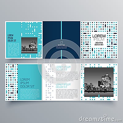 Brochure design, brochure template, creative tri-fold, trend brochure Vector Illustration