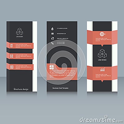 Brochure design template Vector Illustration