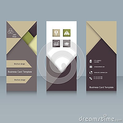 Brochure design template Vector Illustration