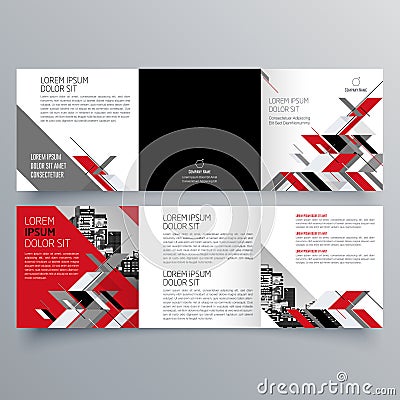 Brochure design, brochure template, creative tri-fold, trend brochure Vector Illustration