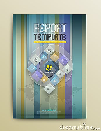 Brochure Design Templates. Abstract Flyer Modern Backgrounds. Vector Illustration