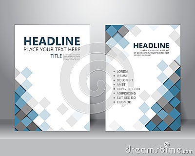 Brochure flyer design template. vector Vector Illustration