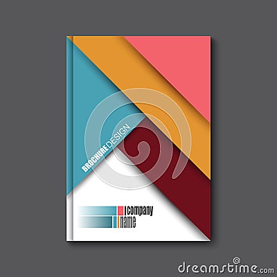 Brochure Flyer design vector template. Vector Illustration