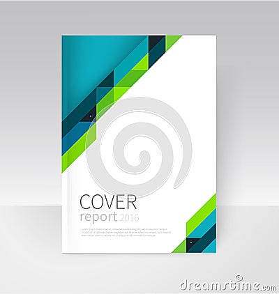 Brochure, flyer, poster, annual report cover template. Vector Illustration