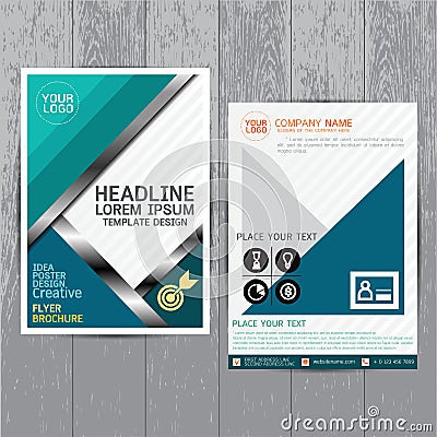 Brochure, flyers, poster, design layout template in A4 size with Vector Illustration