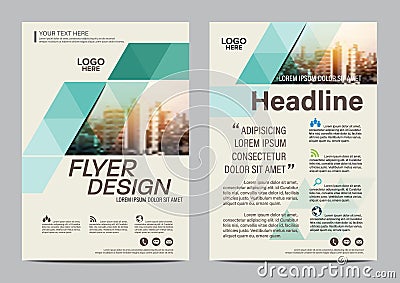 Brochure Layout design template. Annual Report Flyer Leaflet cover Presentation Modern background. illustration in A4 Vector Illustration