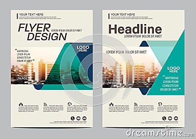 Brochure Layout design template. Annual Report Flyer Leaflet cover Presentation Modern background. illustration in A4 Vector Illustration