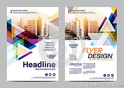 Brochure Layout design template. Annual Report Flyer Leaflet cover Presentation Modern background. illustration vector Vector Illustration