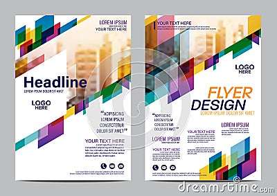 Brochure Layout design template. Annual Report Flyer Leaflet cover Presentation Modern background. illustration vector Vector Illustration