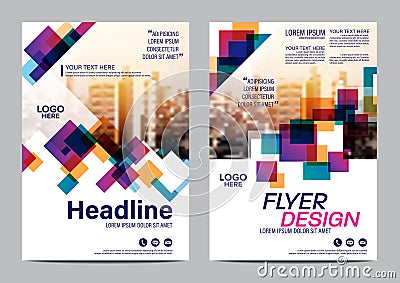 Brochure Layout design template. Annual Report Flyer Leaflet cover Presentation Modern background. illustration vector Vector Illustration