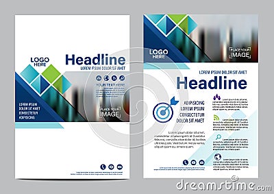 Brochure Layout design template. Annual Report Flyer Leaflet cover Presentation Modern background. illustration vector in A4 Vector Illustration