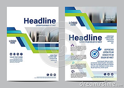 Brochure Layout design template. Annual Report Flyer Leaflet cover Presentation Modern background. illustration vector in A4 Vector Illustration