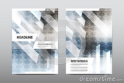 Brochure layout template flyer design vector, Magazine booklet cover abstract background Vector Illustration