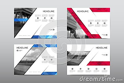 Brochure layout template flyer design vector, Magazine booklet cover abstract background Vector Illustration