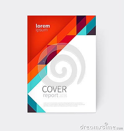 Brochure, leaflet, flyer, poster template. cover design. stock-vector abstract background. EPS 10 Vector Illustration