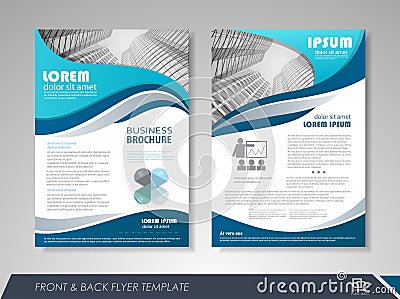 Brochure template design Vector Illustration