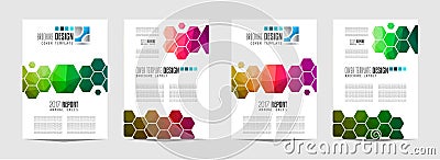 Brochure template, Flyer Design or Depliant Cover for business presentation Vector Illustration