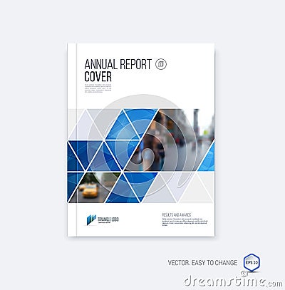 Brochure template layout, cover design annual report, magazine, Vector Illustration