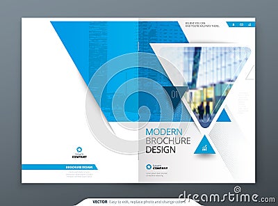 Brochure template layout design. Corporate business annual report, catalog, magazine, flyer mockup. Creative modern Vector Illustration