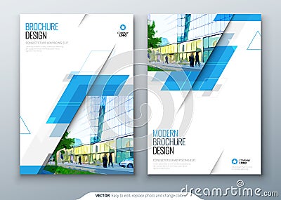 Brochure template layout design. Corporate business annual report, catalog, magazine, flyer mockup. Creative modern Vector Illustration