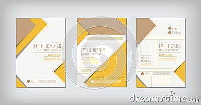 Brochures and layout zigzag concept design vector. Vector Illustration