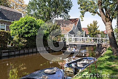 Broek in Waterland Holland Scene Editorial Stock Photo