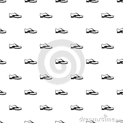 Brogue shoe pattern, simple style Vector Illustration