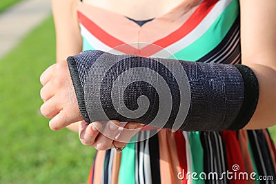 Broken arm Stock Photo