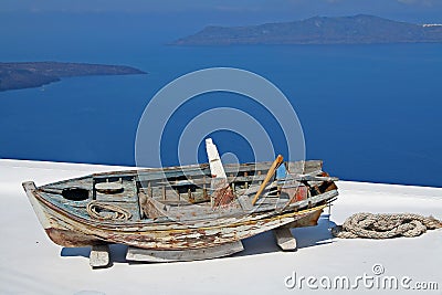 Broken Boat Stock Photo
