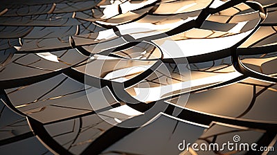 Broken and crooked lines: scenes using distorted. Stock Photo