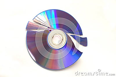 Broken DVD Stock Photo