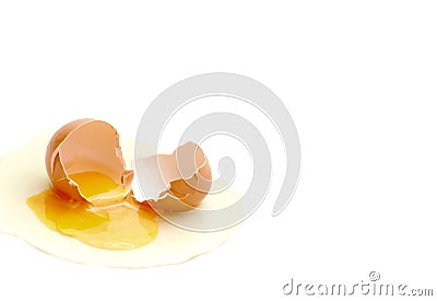 Broken egg Stock Photo