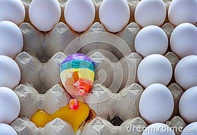 Pride month LGBT rights lesbian gay bisexual transgender. Rainbow flag symbol Pride month. Stock Photo